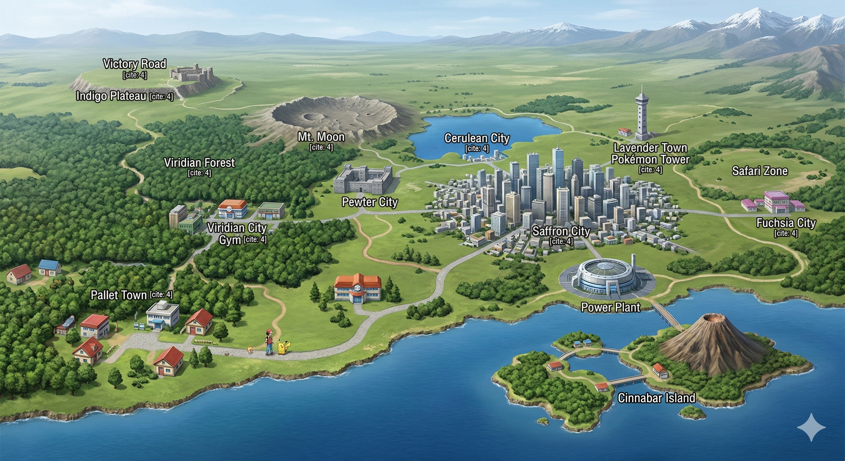 Kanto Region Map